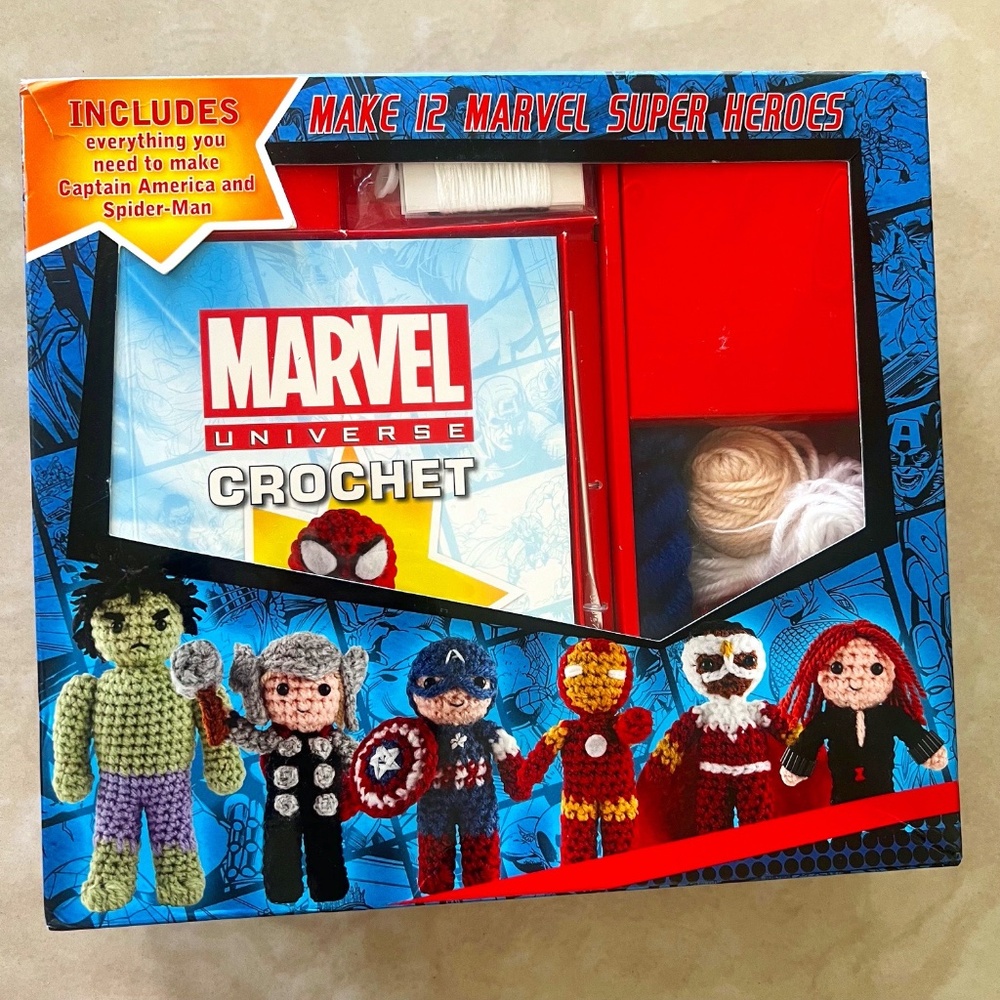 New Crochet Dool handmade  kit Marvel Spider-Man & Captain America